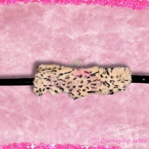 Y2K Animal Print Faux Fur Belt (OSFM)